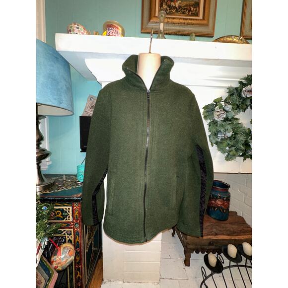 VINTAGE NEIMAN MARCUS FLEECE JACKET L - Picture 1 of 6